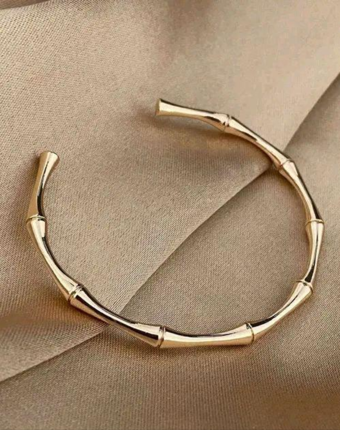 Bamboo inspired Bracelet-Anti Tarnish