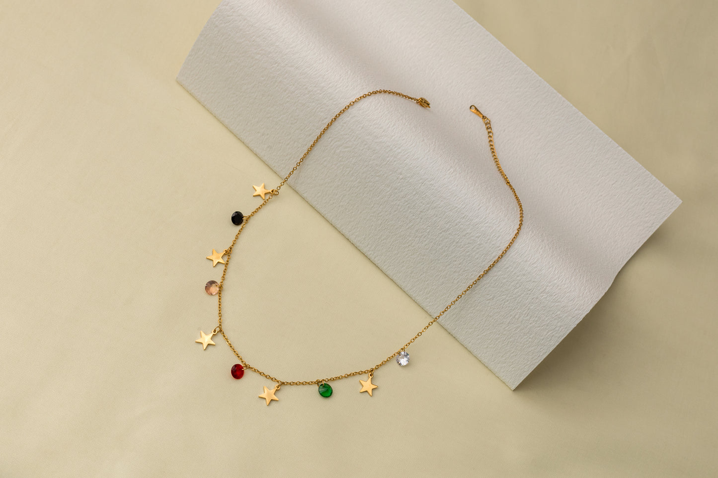 Starry Brights chain - Playful Gemstone & Star Charm