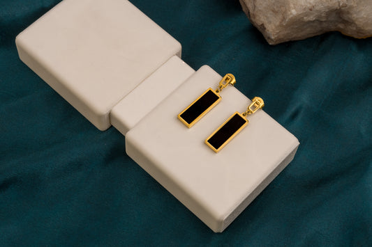 Geometric Bar Drop Earrings