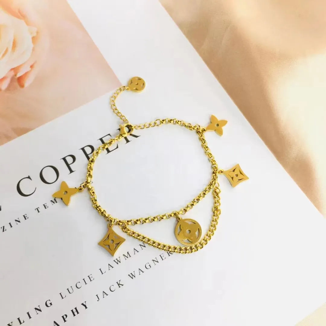 Elegant Charm Bracelet- Timeless & Chic