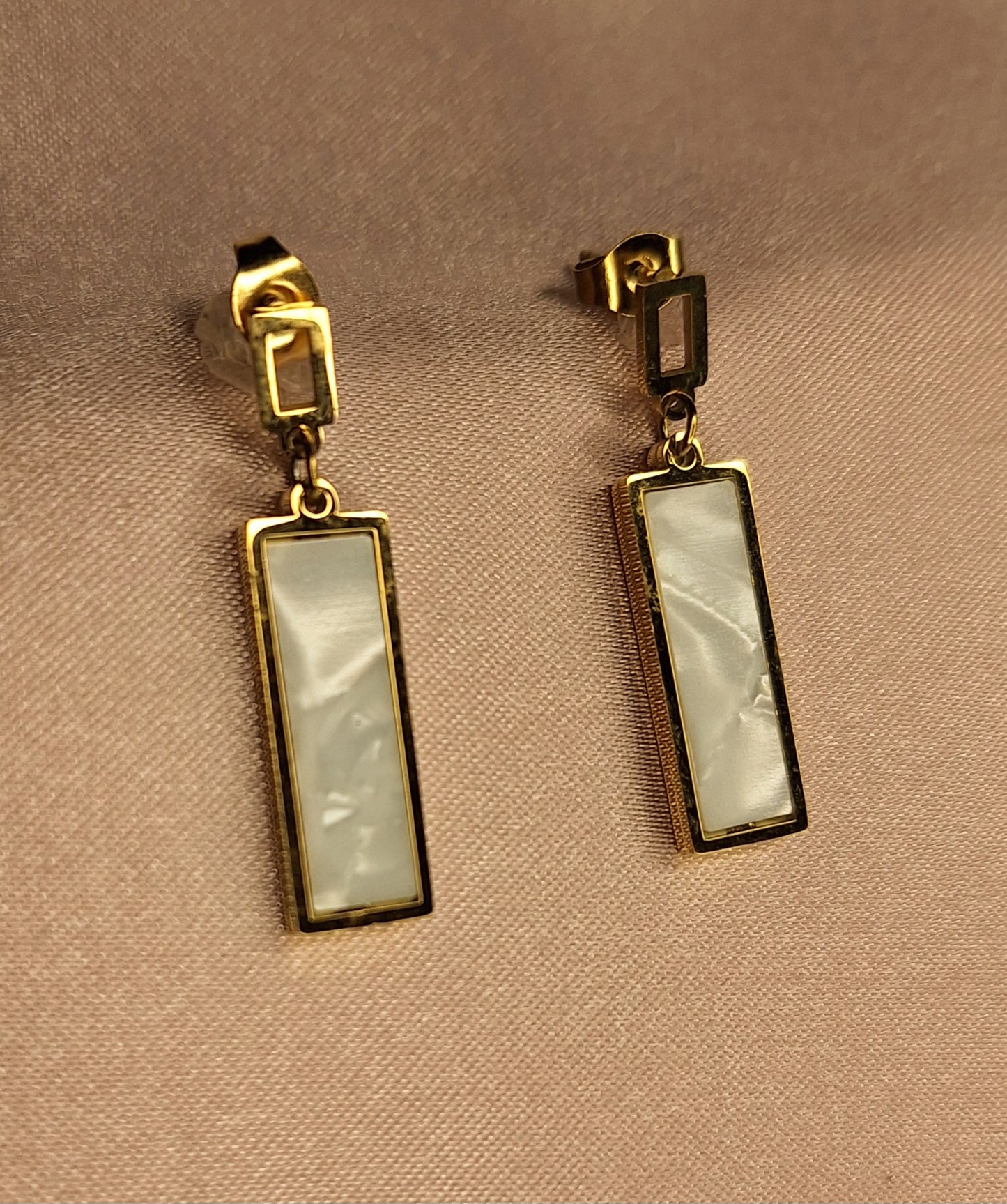 Geometric Bar Drop Earrings