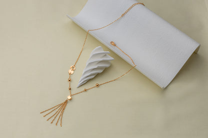 Geometric tassel chain