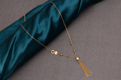 Geometric tassel chain